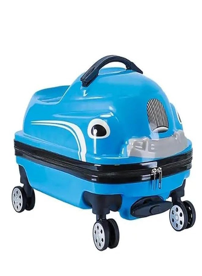 TONICTOYS حقيبة سفر أنيقة للأطفال من تونيك تويز، مقاس 18 بوصة، محمولة، بعجلات متعددة الألوان (حقيبة ترولي للأطفال للسيارة) - Image 4